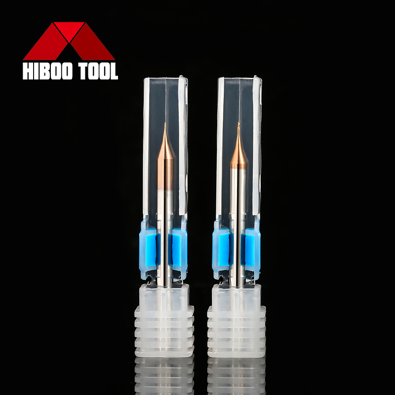 주철용 2플루트 0.6mm 58HRC Mirco CNC 솔리드 카바이드 엔드 밀