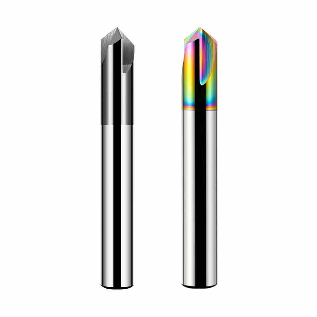 Freză de capat cu teșire din carbură pentru prelucrarea aluminiului