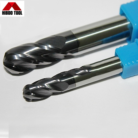 HRC 55 Fornecedor de f&aacute;brica 4 flautas Cortador de fresagem de ponta esf&eacute;rica